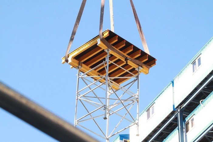 کاربرد قالب میز پرنده در اجرای سقف وافل کاربرد قالب میز پرنده در اجرای سقف وافل